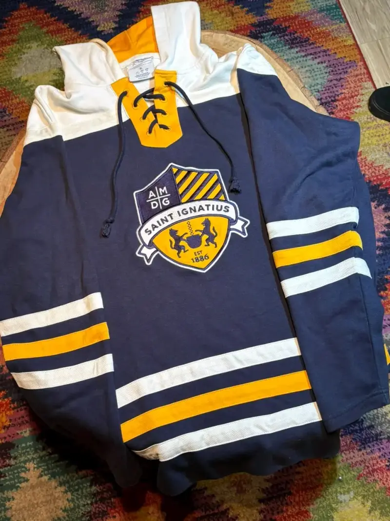 Polerón Saint Ignatius azul y amarillo - 1