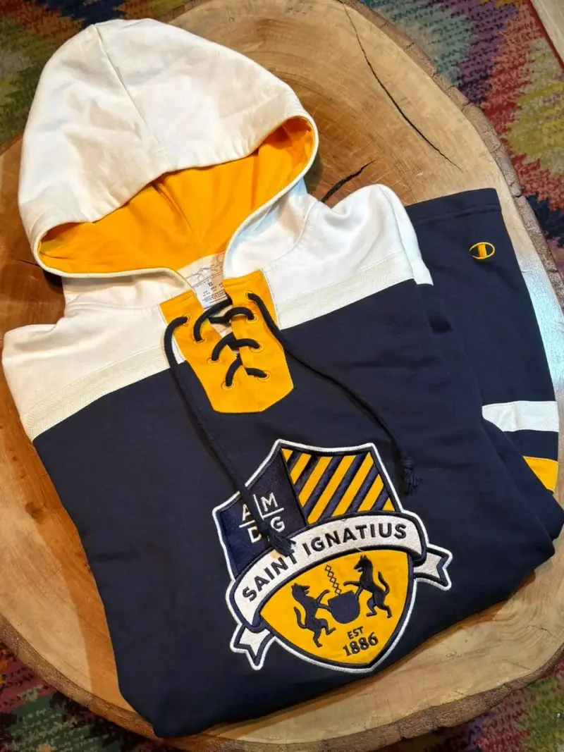 Polerón Saint Ignatius azul y amarillo - 2