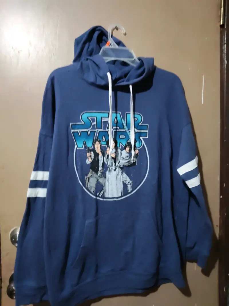 Polerón Star Wars azul con capucha