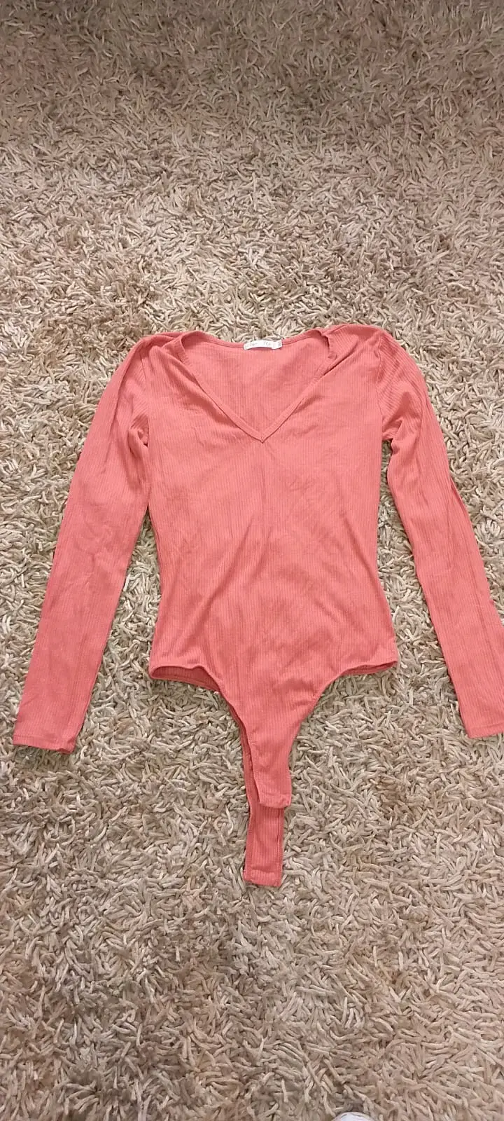Body de manga larga color rosa