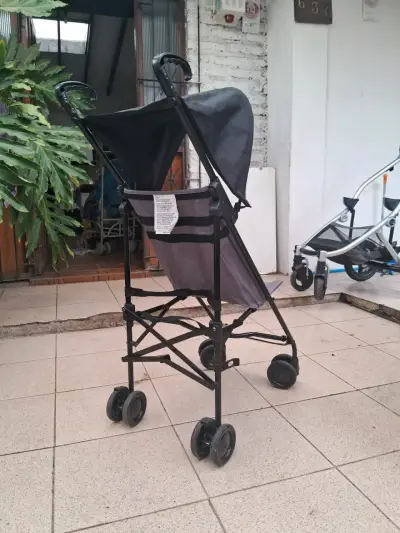 Silla mecedora para bebé gris - miniatura 3