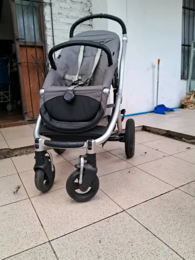 Silla mecedora para bebé gris - miniatura 5