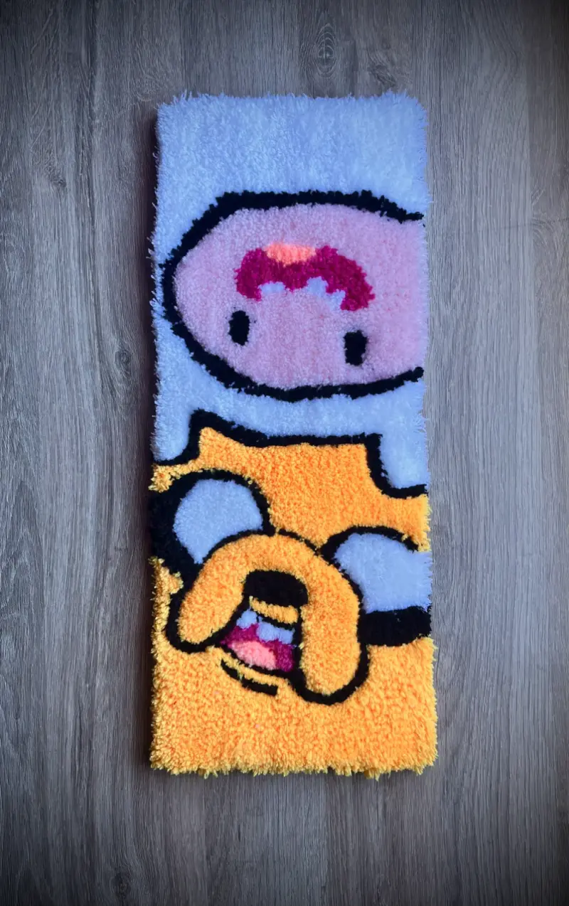 Alfombra tufting Finn y jake