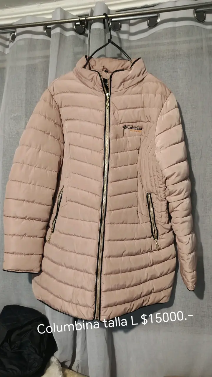 Chaqueta Columbia acolchada beige talla L