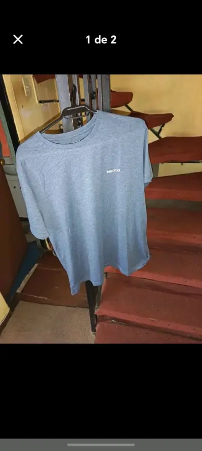 Polera Marmot gris para hombre M - miniatura 1