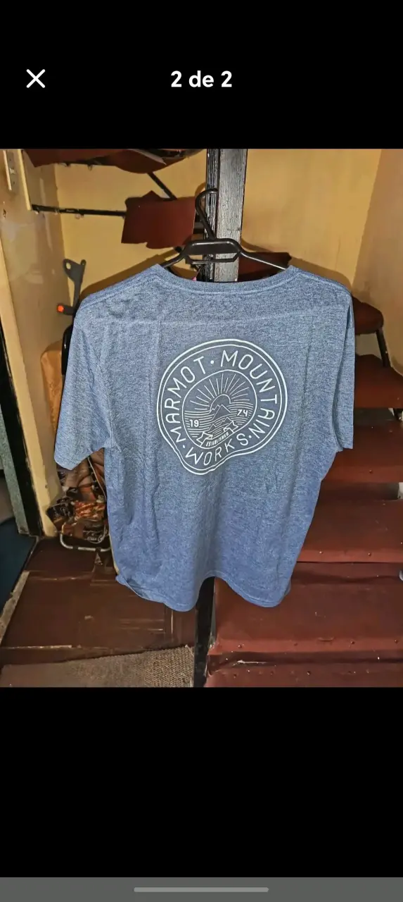 Polera Marmot gris para hombre M - 2
