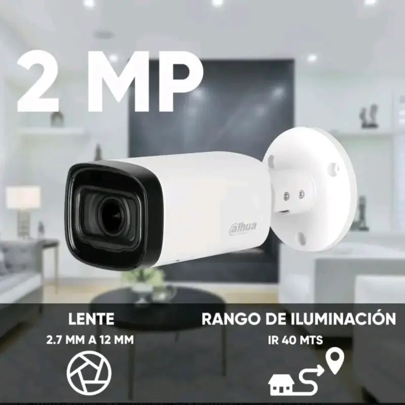 Cámara de seguridad Dahua 2MP con lente ajustable - 1