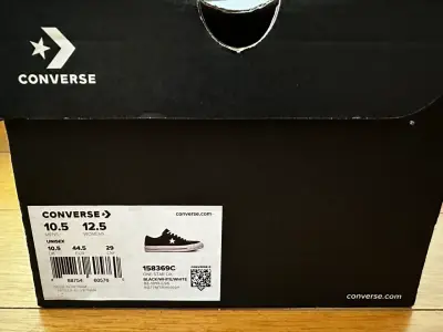 Zapatillas Converse negras unisex - miniatura 5