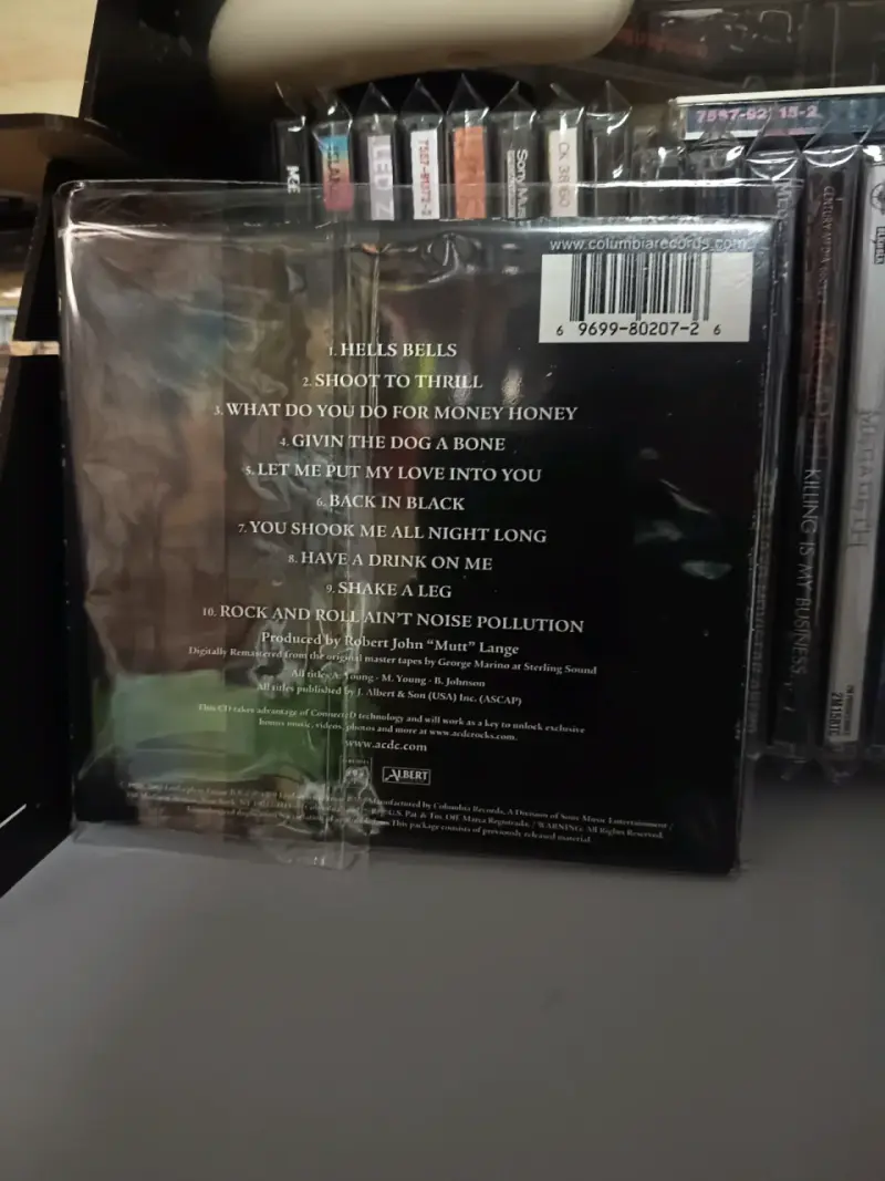 CD AC/DC Back in Black - 2