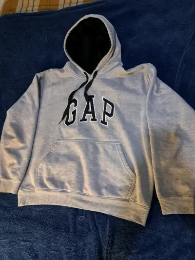 Polerón con capucha GAP gris unisex - miniatura 1