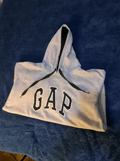 Polerón con capucha GAP gris unisex - miniatura 3