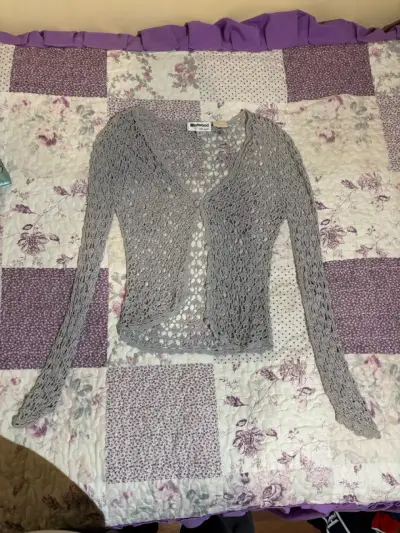 Cárdigan tejido gris Westwood - miniatura 1