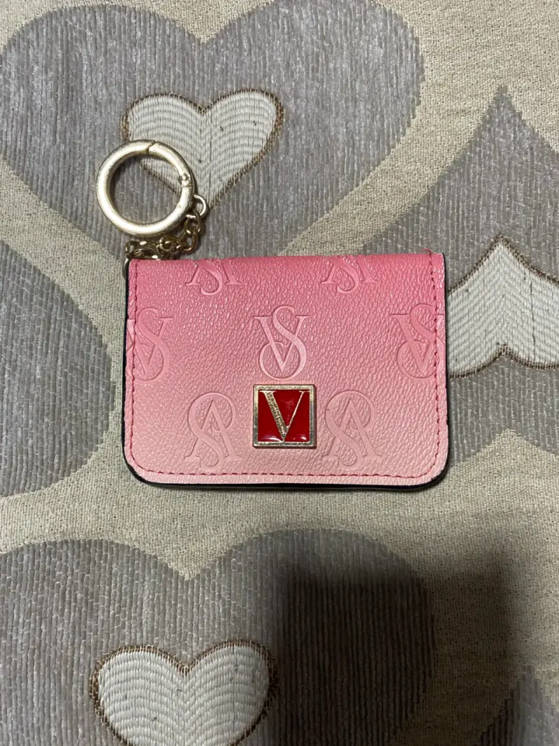 Monedero rosa con llavero elegante original - 1