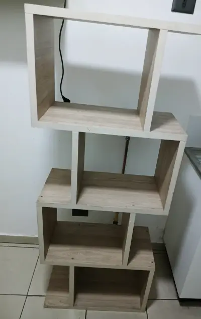 Estante de madera modular moderno - miniatura 2
