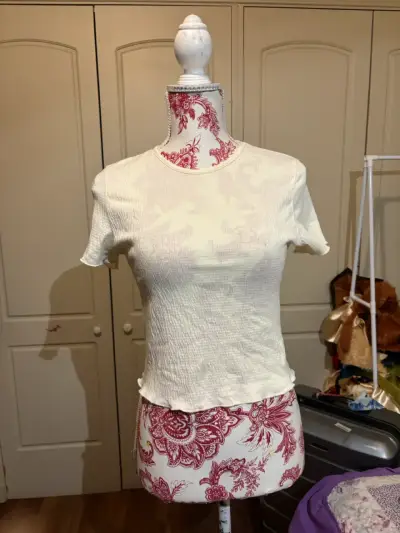 Polera beige de mujer Sybilla talla M - miniatura 2
