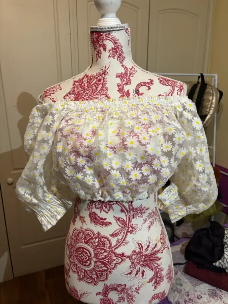 Blusa floral con mangas abullonadas FOREVER 21 - 3