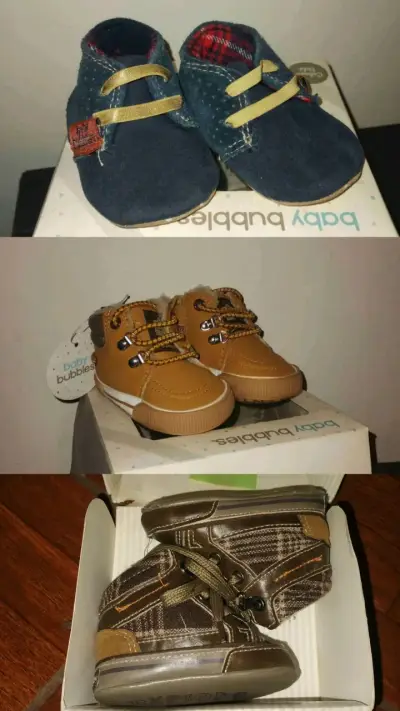 Pack 3 pares de zapatos de bebé 3 meses - miniatura 1
