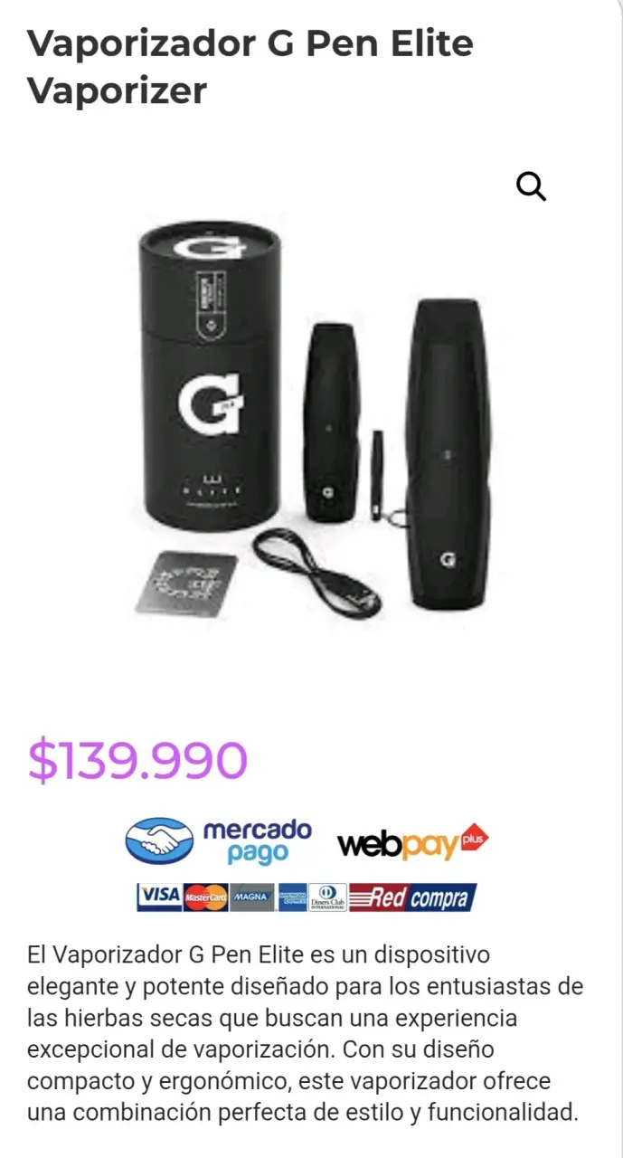 Vaporizador G Pen Elite para hierbas secas - 1