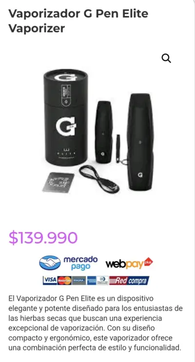 Vaporizador G Pen Elite para hierbas secas - miniatura 1