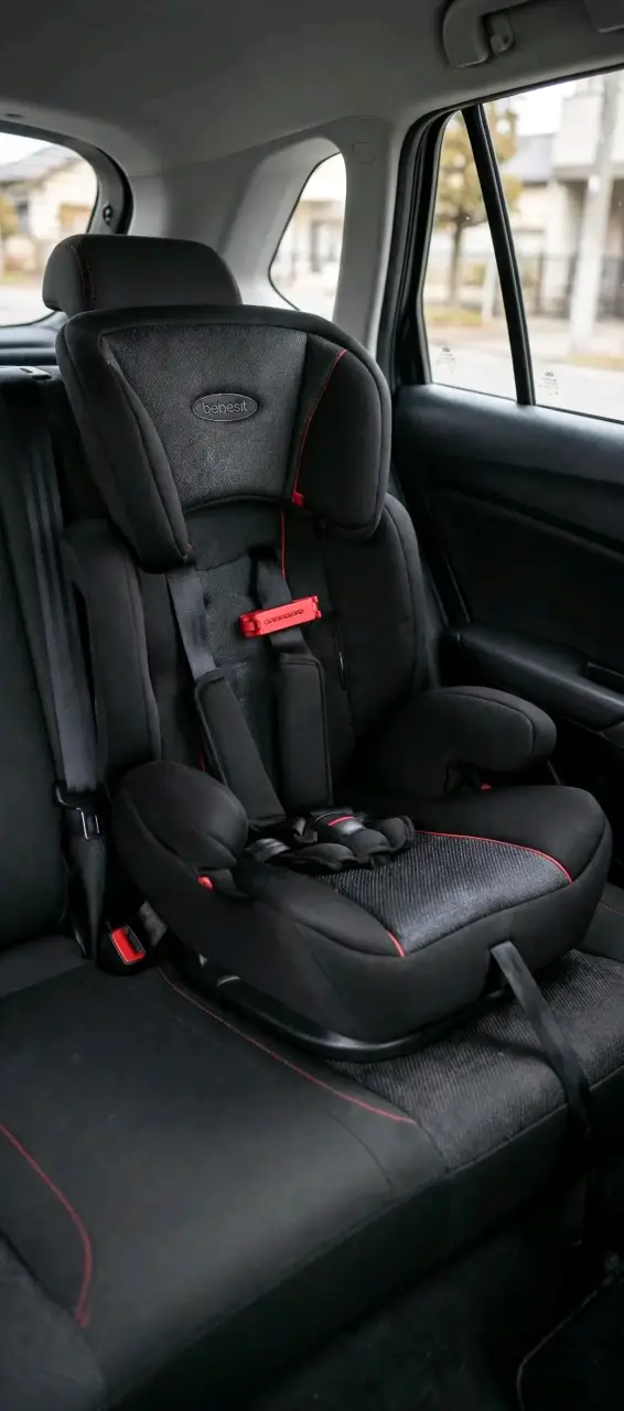 Silla de auto Bebesit negra con rojo