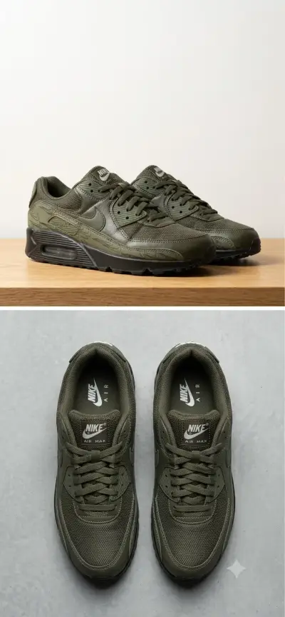 Zapatillas Nike Air Max 90 verdes - miniatura 1