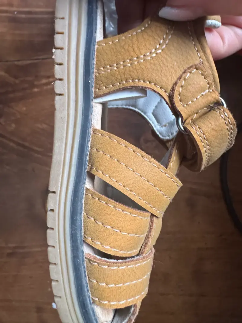 Sandalias 23 de cuero para niños color marrón - 2