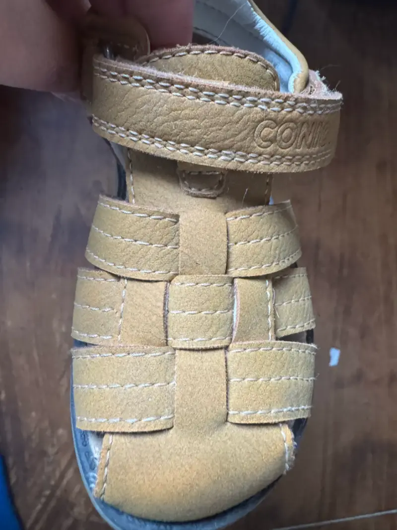 Sandalias 23 de cuero para niños color marrón - 3