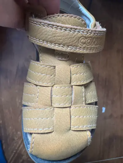 Sandalias 23 de cuero para niños color marrón - miniatura 3