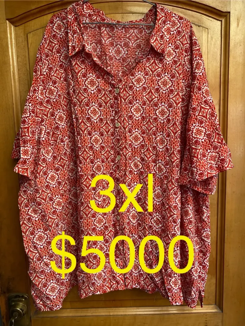 Blusa talla 3XL con diseño de mariposa - 5