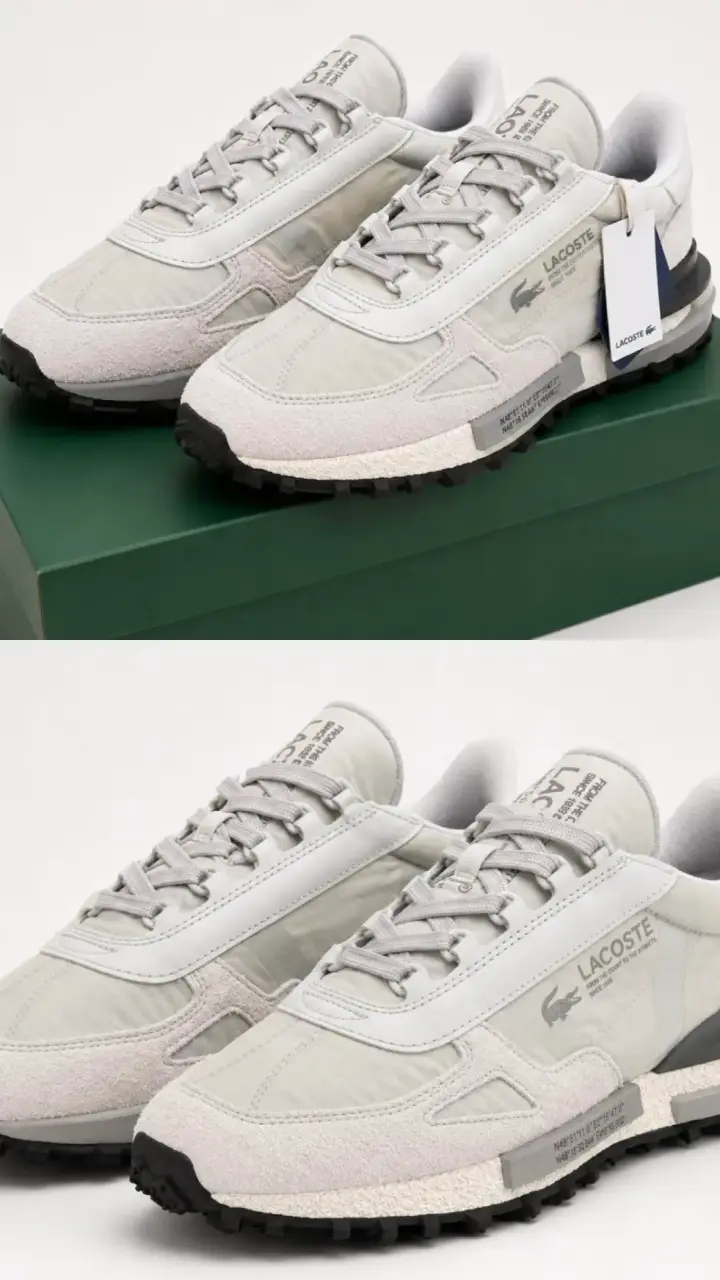 Zapatillas Lacoste gris claro para hombre