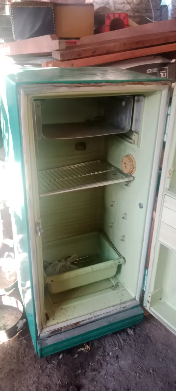 Refrigerador vintage verde en buen estado - 3