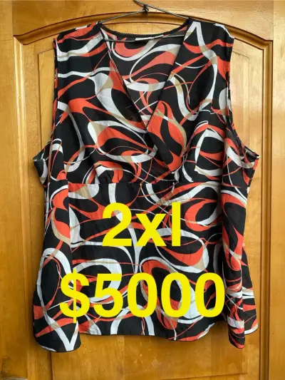 Blusa estampada tropical talla 2XL - miniatura 5