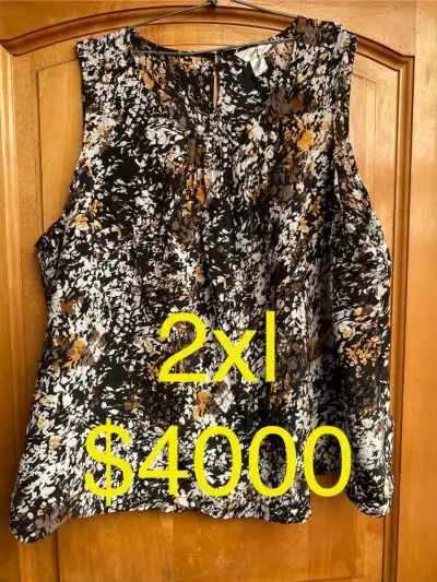 Blusa estampada tropical talla 2XL - miniatura 6