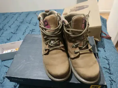 Botas Caterpillar mujer cuero marrón - miniatura 2