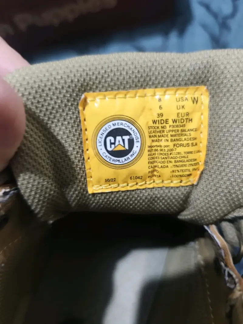 Botas Caterpillar mujer cuero marrón - 3