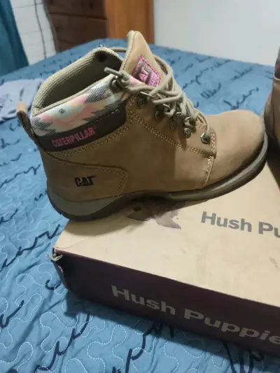 Botas Caterpillar mujer cuero marrón - miniatura 4