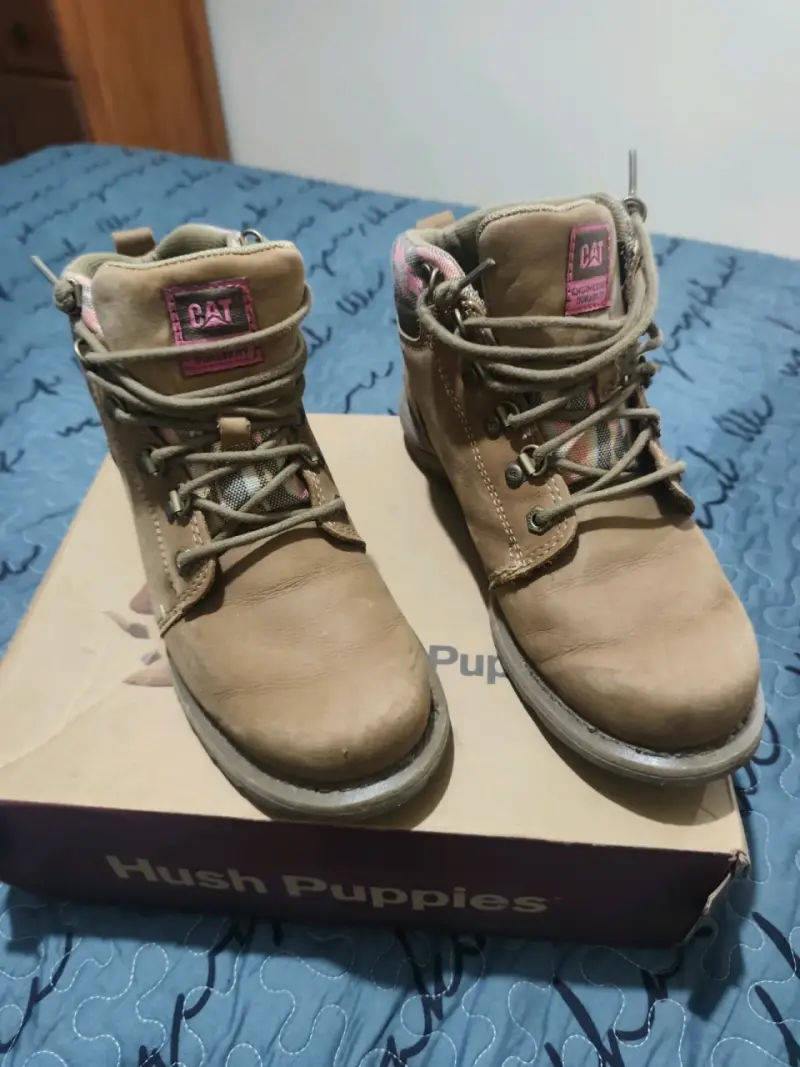 Botas Caterpillar mujer cuero marrón - 5
