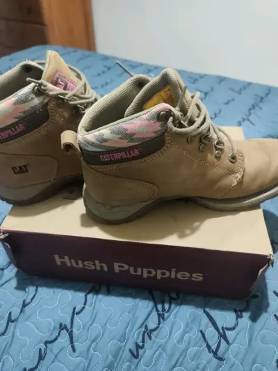 Botas Caterpillar mujer cuero marrón - miniatura 6
