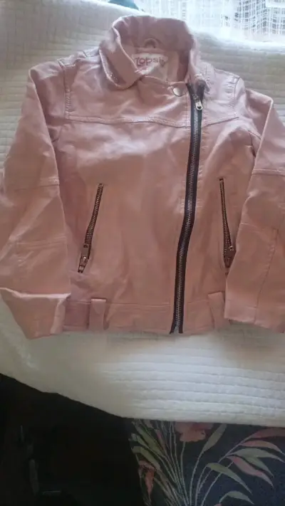Chaqueta rosada de mujer con cierre - miniatura 2