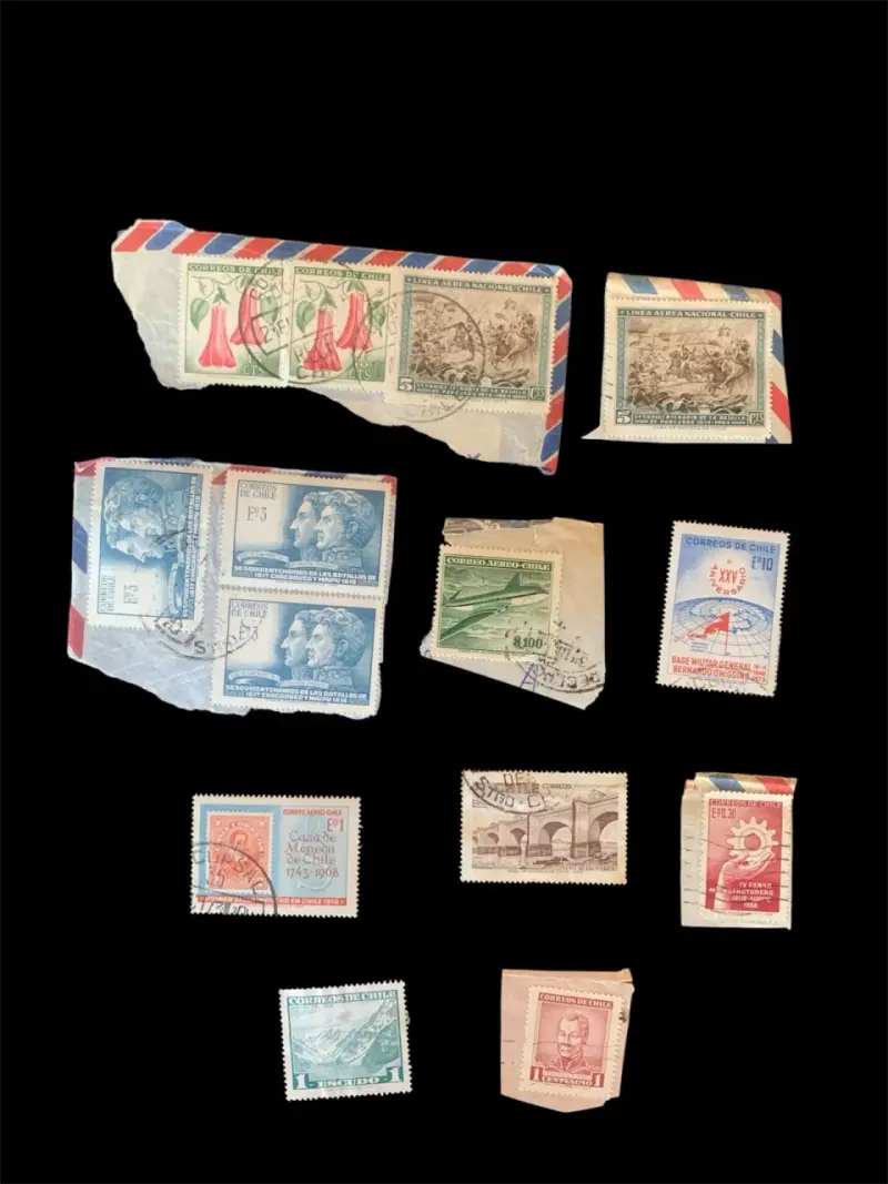 Colección de sellos postales chilenos antiguos - 4