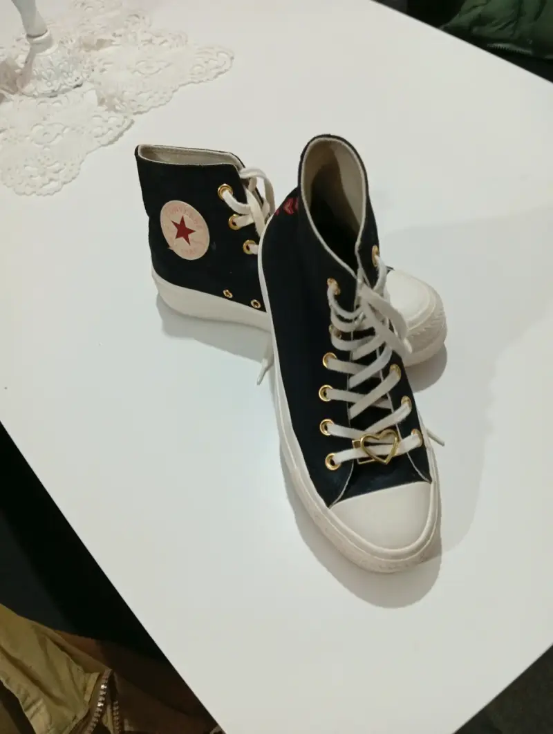 Zapatillas Converse negras de lona - 1