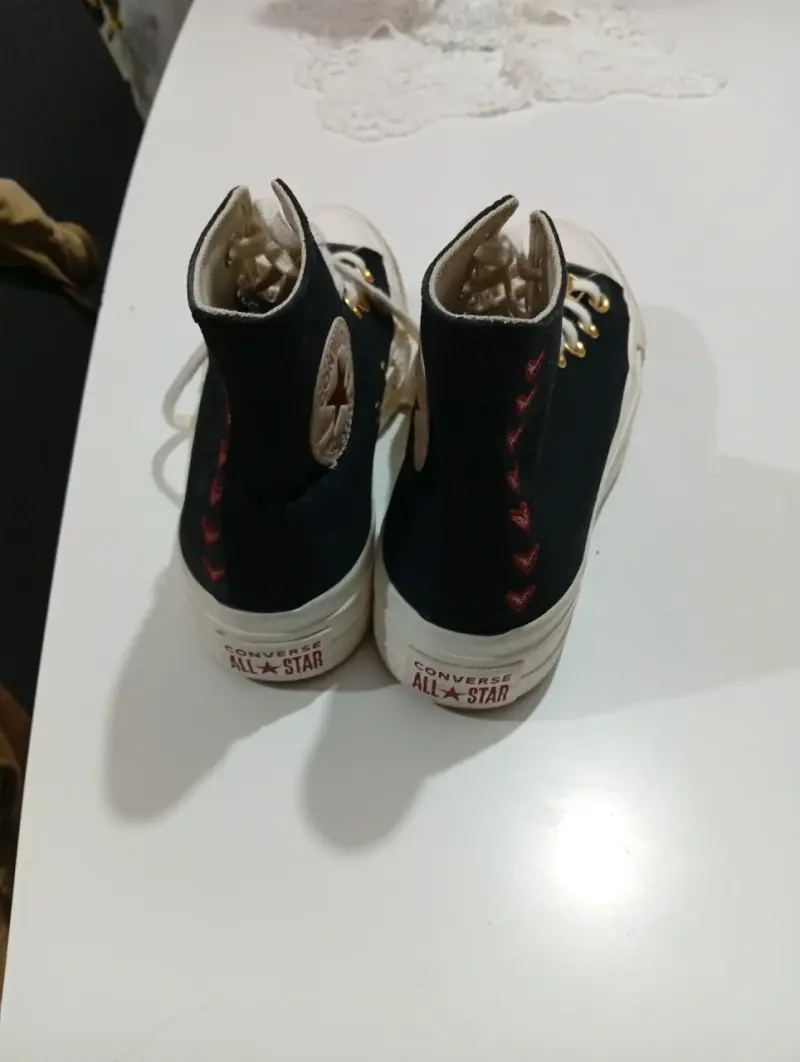 Zapatillas Converse negras de lona - 3