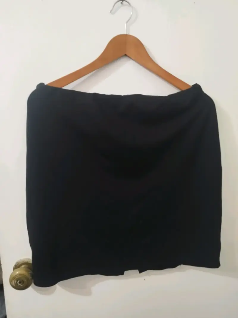 Falda negra básica para mujer xxl