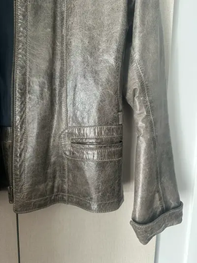 🖤Chaqueta de Cuero Argentino Estilo Biker 🇦🇷 - miniatura 6