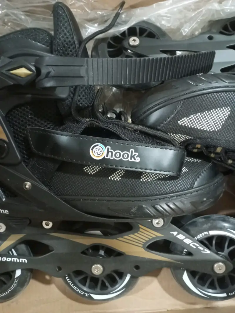 Patines en línea negros con ajuste seguro - 3