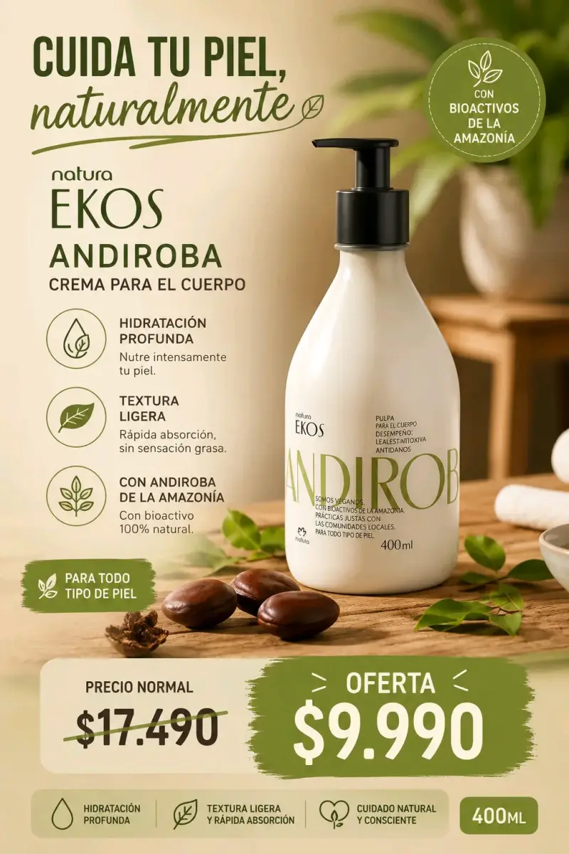 Crema corporal Natura Ekos Andiroba 400ml