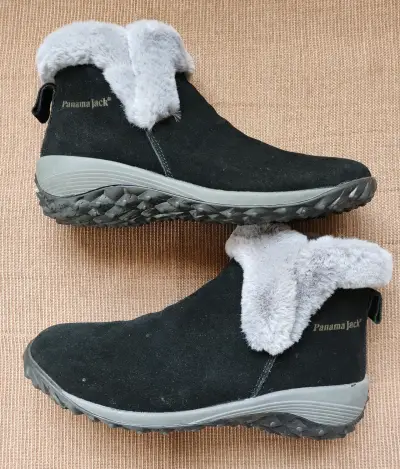Botas de invierno Panama Jack negras con forro - miniatura 1