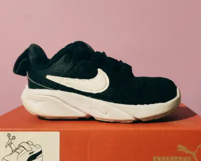 Zapatillas deportivas negras para niños Unisex - miniatura 4