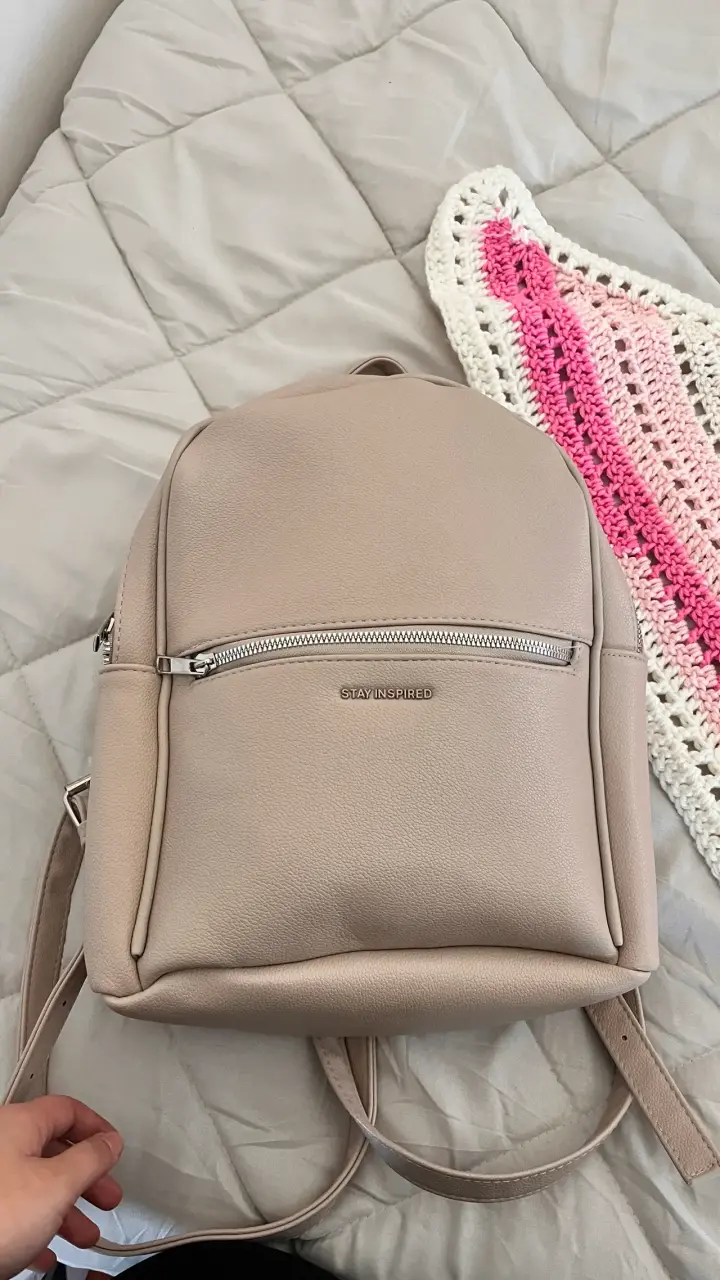 Mochila beige Stay Inspired todomoda - 1