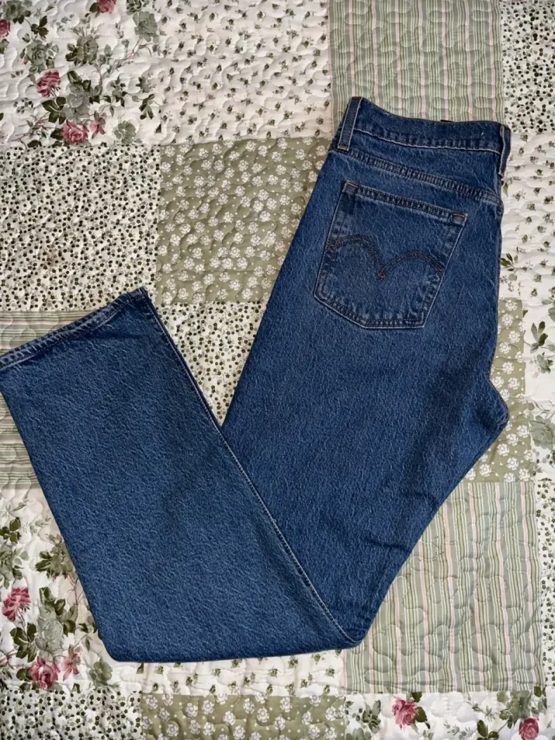 Jeans Levi's Wedgie Straight azul - 2